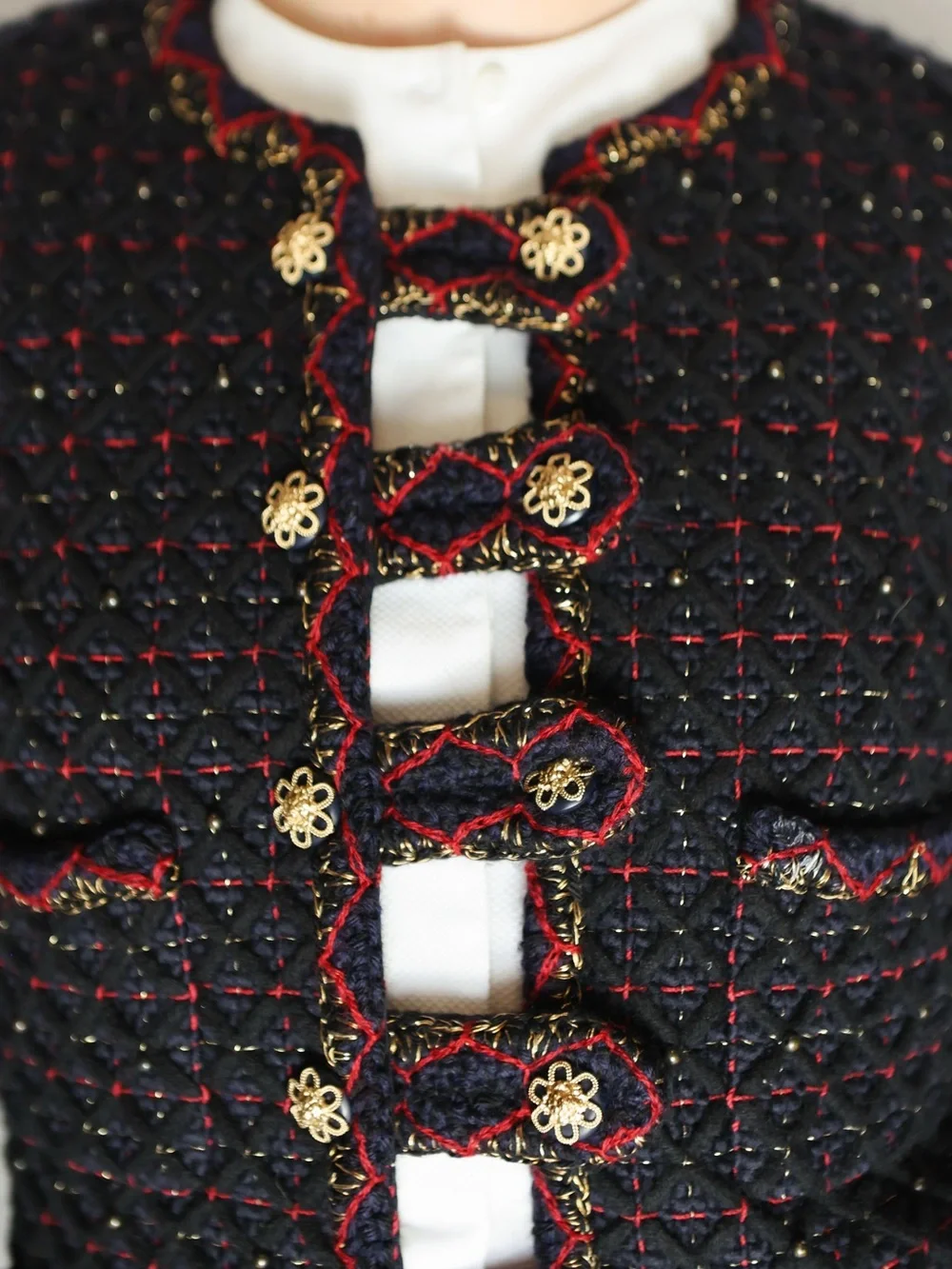 Chanel 2015 Paris-Salzburg Métiers d’Art Black Wool Jacket Karl Lagerfeld Runway
